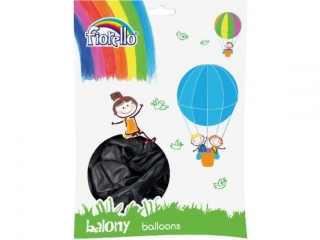 Balony 12 METALLIC ; czarny ; op. = 100 szt.