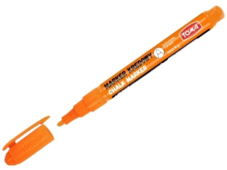Markery kredowe, kocwka okrga 1, 5mm, 6g tuszu pomaraczowy Pudeko [opakowanie=10szt]