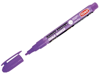 Markery kredowe, kocwka okrga 1, 5mm, 6g tuszu fioletowy Pudeko [opakowanie=10szt]