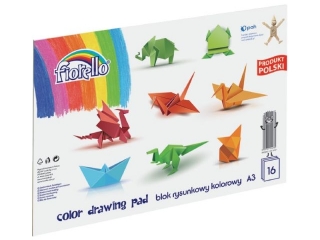 Blok rysunkowy kolorowy FIORELLO A3/16 kartek (sz)