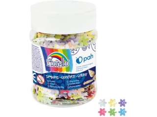 Cekiny confetti GR-C50-14 kwiatek Fiorello słoik 50g KWBN24