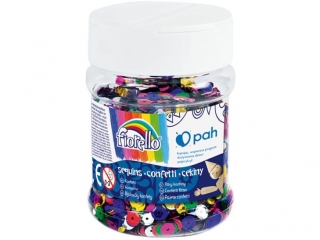 Cekiny confetti GR-C80-7 kółko łamane Fiorello słoik 80g KWBN24