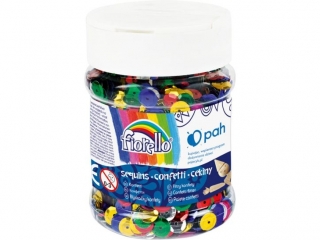 Cekiny confetti GR-C90-8 kółko łamane Fiorello słoik 90g KWBN24