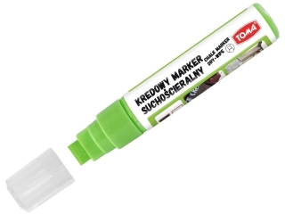 Markery kredowe cieralne na sucho, kocwka cita 8x15mm, 25g tuszu zielony Pudeko [opakowanie=6szt]