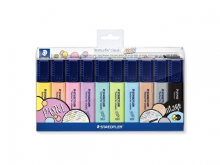Zakreślacz Classic Colors/ Vintage, 10 kol. w opak., Staedtler