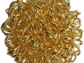 Kulki druc. 1, 6cm/ 6szt Zote