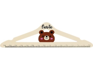 Linijka Fiorello - 15 cm GR-F37MW miś wieszak (sz)(p)
