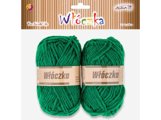 Włóczka WL-3123 zielona, dł. 50m, op. 2szt.