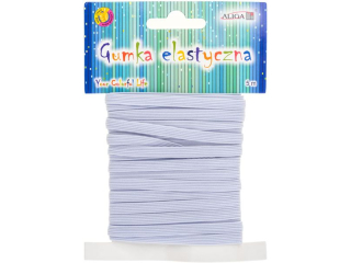 Gumka elastyczna GUM-2690 biała, rozm. 5mm x 5m