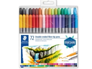 Flamastry dwustronne, Design Journey, 3mm i 0.5-0.8 mm, 72 kol, Staedtler