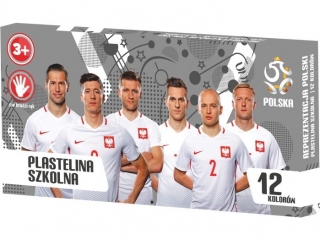 Plastelina 12 kolorów PZ-17 PZPN 2