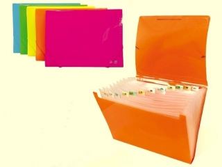 Teczka OFERTOWA na dokumenty 13 przegrdek mix kolorw NEON OR-240 [opakowanie=12szt]