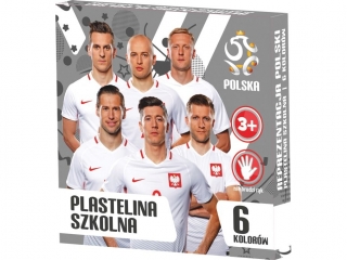 Plastelina 6 kolorów PZ-16 PZPN 2