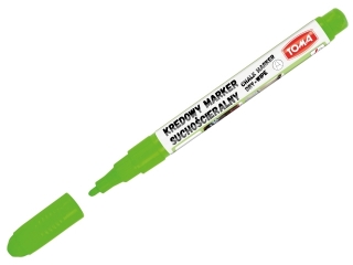 Markery kredowe cieralne na sucho, , kocwka okrga 1, 5mm, zielony Pudeko [opakowanie=12szt]
