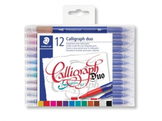 Pisak artystyczny do kaligrafii, Design Journey, 3.5mm i 2mm, 12 kol., Staedtler