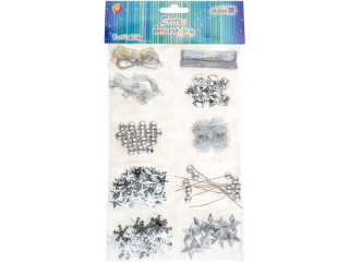 Zestaw �wi�teczny SGD-2966 mix akcesori�w, kolor srebrny