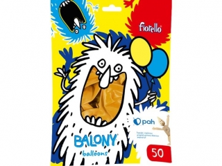 BALONY 12" METAL ZŁOTY Fiorello 50 szt. KWBN24