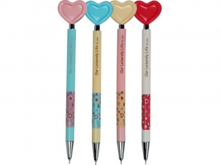 Dugopis Serca ABP87575 mix kolorw, niebieski wkad, blister 2 szt. TITWAL