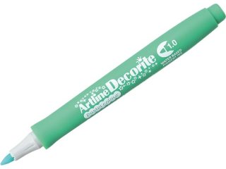 Marker permanentny ARTLINE DECORITE ko�c�wka okr�g�a 1, 0mm - zielony pastel [opakowanie=12szt]