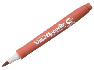 Marker permanentny ARTLINE DECORITE BRUSH ko�c�wka p�dzelkowa - br�zowy [opakowanie=12szt]