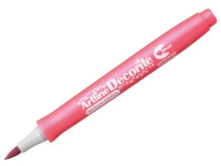Marker permanentny ARTLINE DECORITE BRUSH ko�c�wka p�dzelkowa - r�owy metaliczny [opakowanie=12szt]