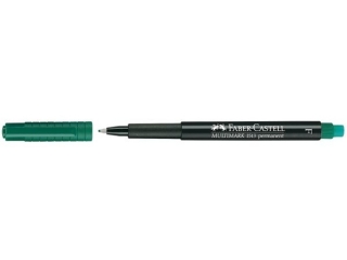 MULTIMARK OHP PERMANENTNY F ZIELONY FABER-CASTELL [opakowanie=10szt]