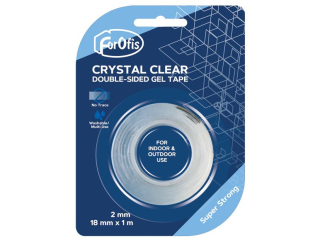 Tama DWUSTRONNA CLEAR GEL TAPE 18 mm x 1 m FR91237 [opakowanie=24szt]