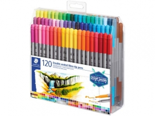 Flamastry dwustronne, Design Journey, 3mm i 0.5-0.8 mm, 120 kol., Staedtler