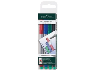 MULTIMARK OHP NIEPERMANENTNY S 4 KOL. W ETUI FABER-CASTELL [opakowanie=5szt]