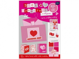 Blok kreat.z nakl.A4 18 80/170g Love