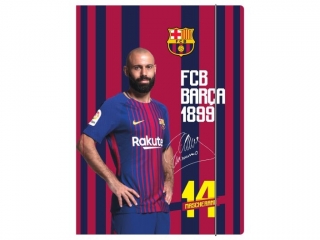 Teczka z gumk A4 FC  Barca Fan 6 [opakowanie=10szt]
