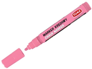 Markery kredowe, kocwka okrga 4, 5mm, 8g tuszu pastelowy rowy [opakowanie=10szt]