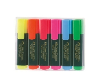 ZAKREŚLACZ 48 6 KOL. W ETUI PLASTIKOWYM FABER-CASTELL