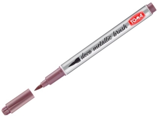 Markery permanetne METALIC BRUSH, kocwka pdzelkowa, 5 kolorw metalicznych czerwony metalic Pudeko [opakowanie=5szt]