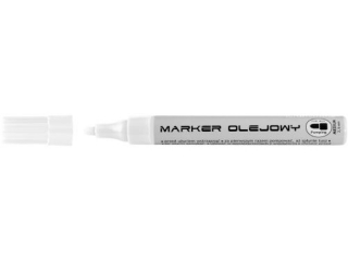 Marker olejowy ECONOMY, fibrowa kocwka 2, 5 mm, 8 kolorw biay Pudeko [opakowanie=12szt]
