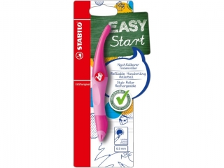 PIÓRO STABILO EASY ORIGINAL START RÓŻOWE, PRAWORĘCZ. BLISTER (5)
