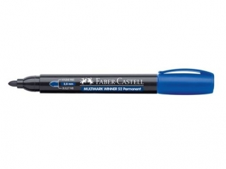 MARKER PERMANENTNY 52 NIEBIESKI KOCWKA OKRGA FABER-CASTELL [opakowanie=12szt]