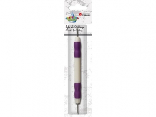 Igła do quillingu podwójna plastikowa (nawijak + szpikulec) końcówka 17mm