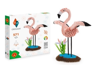 ORIGAMI 3D - FLAMING / FLAMINGO