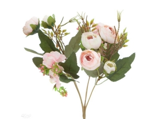 BUKIET KAMELII, 29 CM, PUDROWY Rӯ [opakowanie=3szt]