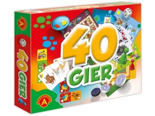 GRY RODZINNE - ZESTAW 40 GIER