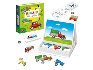 PUZZLE MAGNETYCZNE, UKADANKA - SAMOCHODY