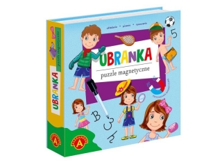 PUZZLE MAGNETYCZNE, UKŁADANKA - UBRANKA