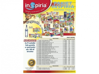 PAKIET INSPIRIA o wartoci 1454 z Gratis do wyboru: 0, 7l wdki lub gratis o wartoci ok. 68 z