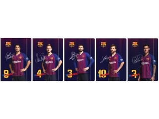 Teczka z gumk A4 FCB Barca Fan 7 [opakowanie=10szt]