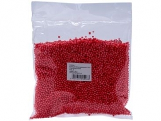 Kulki styropianowe rozmiar: 4mm waga: 10g kolor: czerwony