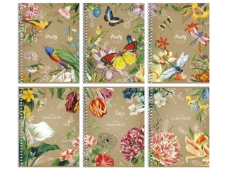 Ko�obrulion B6 bez zadruku 120k kremowy papier, "Bloom book"