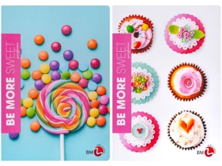 BE MORE ZESZYT A4 SWEET KRATKA 72 STRONY 100 G. [opakowanie=10szt]
