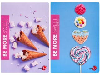 BE MORE ZESZYT A4 SWEET LINIA 72 STRONY 100 G. [opakowanie=10szt]