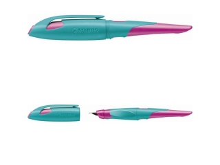 PIÓRO WIECZNE STABILO EASYbirdy NEON RÓŻOWO/ TURKUS. PRAWOR.(12)